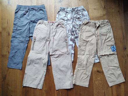 4x chlapčenské nohavice, veľ.110-116, 110