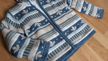 Pletený zateplený kabátik, 104