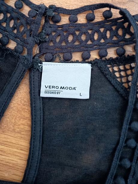 Čierny top, vero moda,l