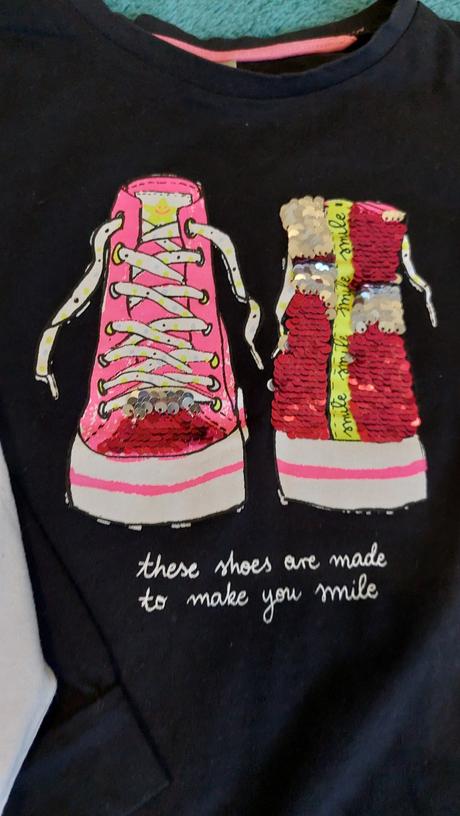 3 bavlnené tričká vel 122/128, 122