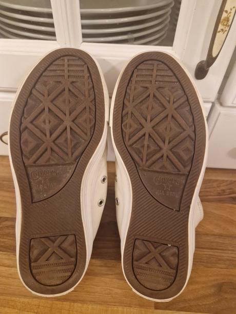 Biele kozene converse snurka dievca 35, converse,35