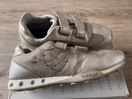 Topánky béžovo-zlaté - málo nosené, geox,37