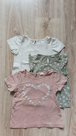 3ks tričiek h&m dievčatko 92, h&m,92