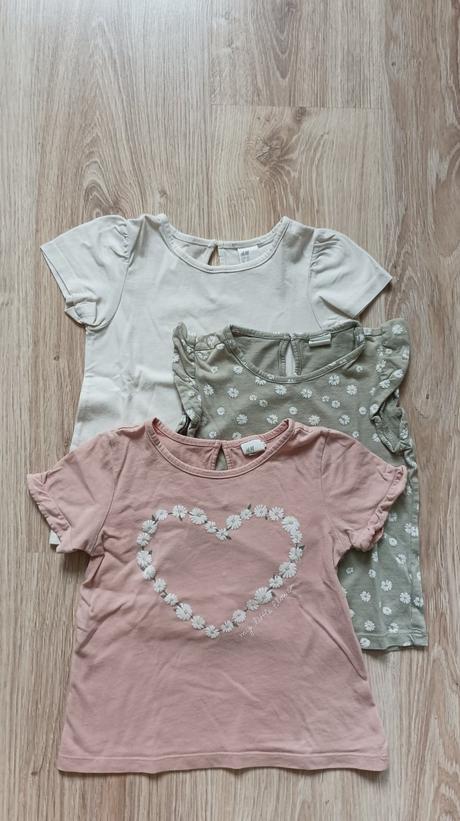3ks tričiek h&m dievčatko 92, h&m,92