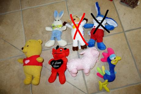 Plyšáky rôzny stav, 