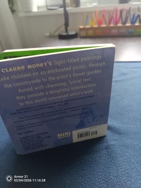 A picnic with monet. board book, 