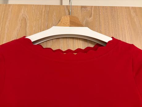 Tricko s lemovanym dekoltom, tchibo,s