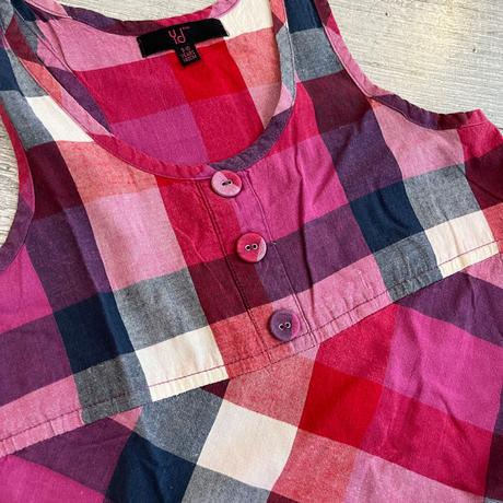 Kárované dievčenské šaty, 140