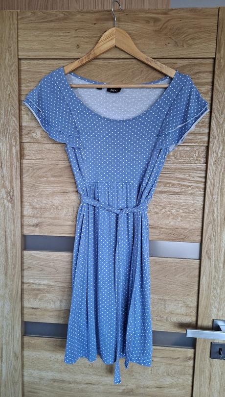 Bodkované materské šaty, bonprix,36