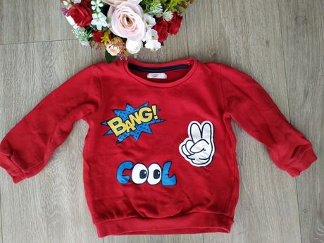 Červená mikina, veľk. 92, pepco,92