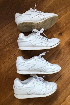2x biele tenisky reebok royal classic, 38, reebok,38