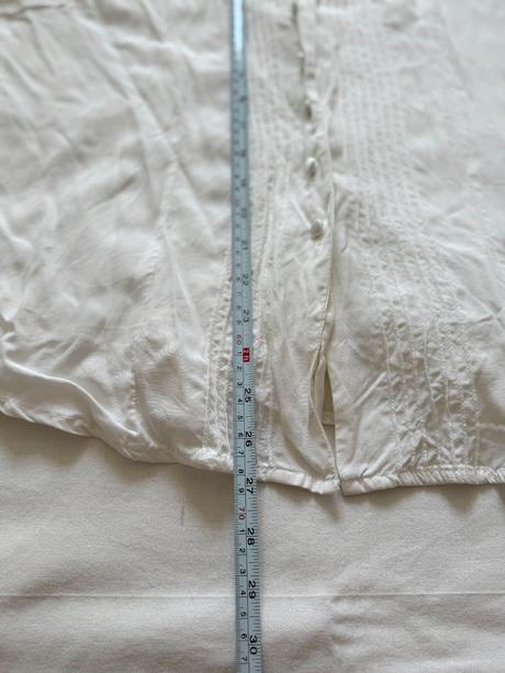 Biela vintage košeľa z viskózy jennifer by adelste, m