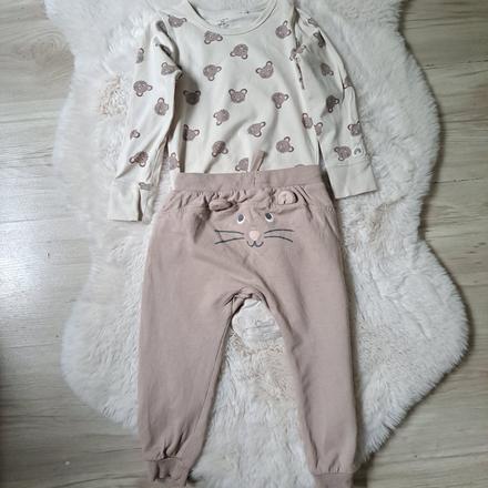 Set myška body + tepláky, lindex,86