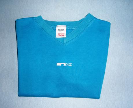 Tyrkysové bavlnené tričko, next,92