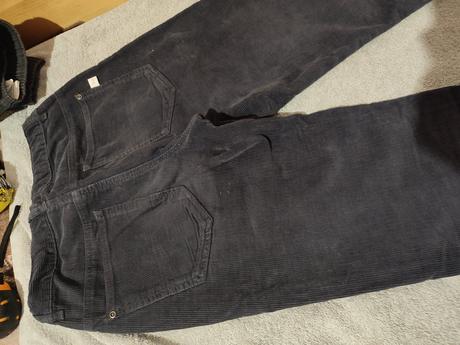Mäkké pohodlne menchestrove nohavice v 152, h&m,152