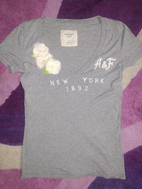 Tričko abercrombie & fitch s 3d kvetom, abercrombie&fitch,s
