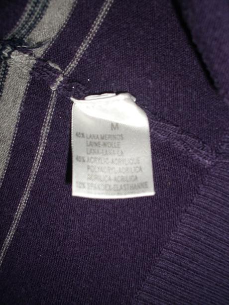 Pánsky sveter fialovo sivej farby, veľkosť m, gate,m