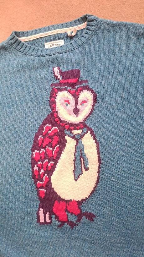 Sveter so sovou c.152-158 /12rokov, 158