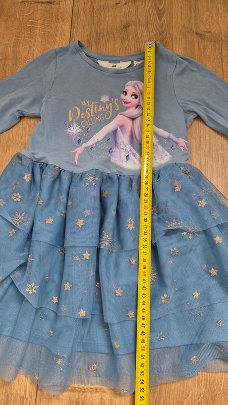 Frozen šaty s elzou, h&m,104