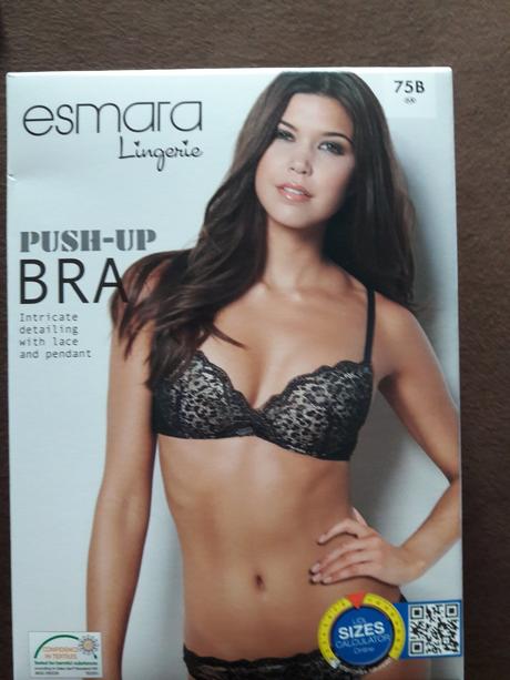 Podprsenka push-up bez kostíc, esmara,75b