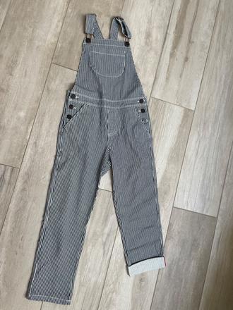 Unisex pruhované rifle na traky, mini boden,122 / 128