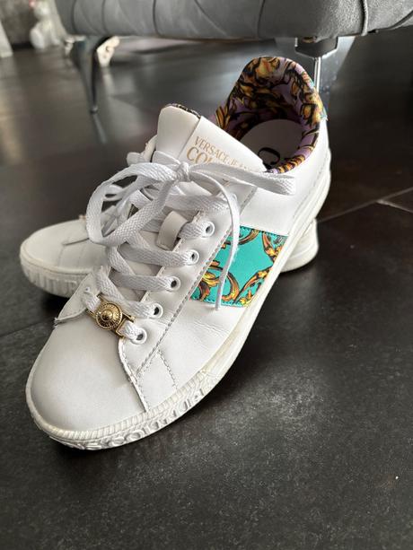 Versace bielo zelene tenisky, versace,38
