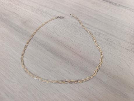 Trojfarebná strieborná retiazka, 