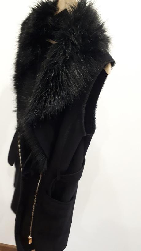 Vesta s kozušinou   s/m/l, f&f,m