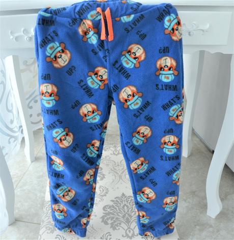 Flísové teplé tepláky-122, 122