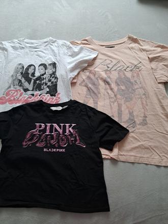 Tricka kr rukav black pink 10e, 152