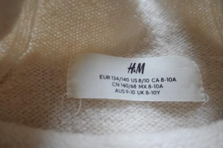 Mäkký pletený sveter h&m 134/140, h&m,134