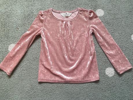 Zamatové tričko, h&m,98