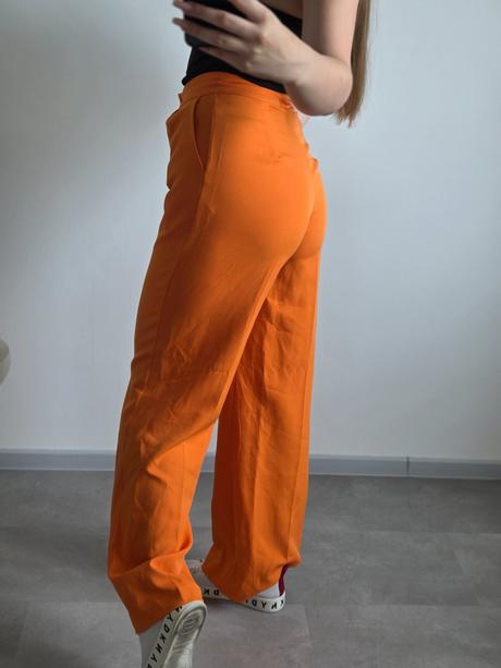 Oranžové nohavice s/m, s
