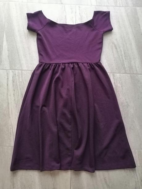 Tmavofialové šaty asos, v42, 42