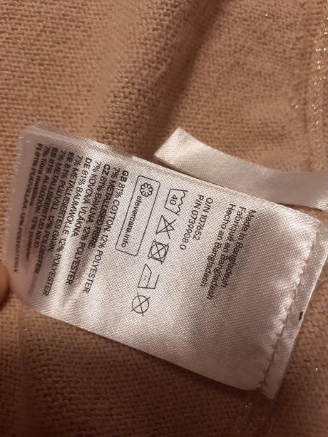 Slávnostné bolerko h&m. veľkosť 122,zlaté,ako nové, h&m,122