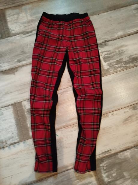 Vianočné kárované legíny 11/12 rokov, 152