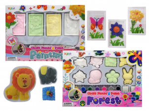 Kriedové odliatky na vymaľovanie a kreslenie,