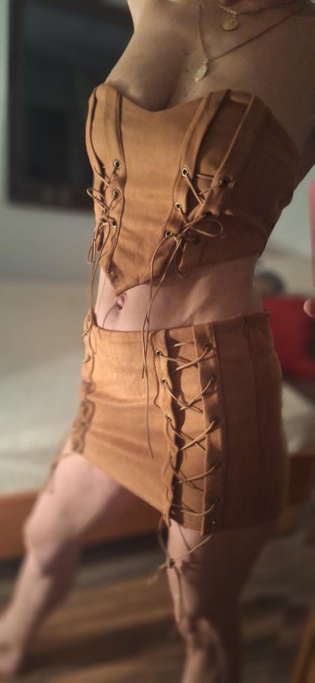 Komplet sukna + korzet top suprava indian styl, m