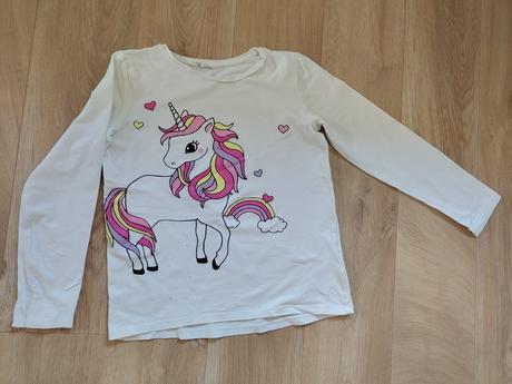 6x tricka s dlhym rukavom h&m 134_140, h&m,134