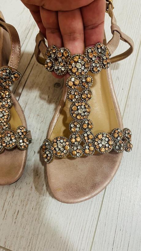 Sandale s kamienkami 37, 37