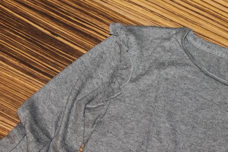 Úpletový volánový top stradivarius v. m, stradivarius,m