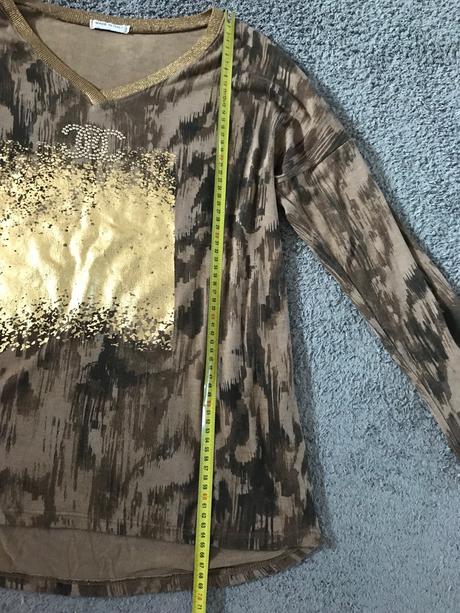 Hnedý tenký svetrík v.l, l