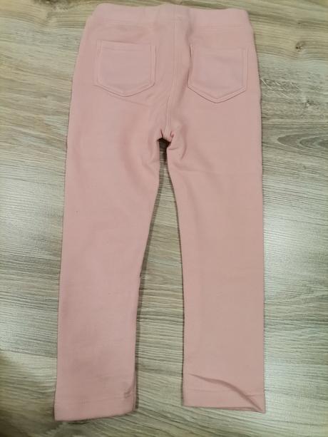 Dievčenské ružové zateplene džeginy, lupilu,92