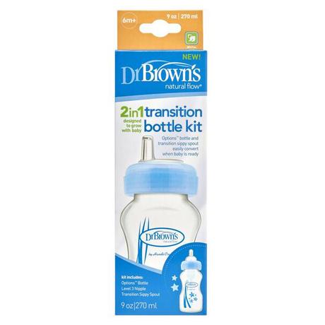 Dr. brown's dojčenská fľaša 2v1 so širokým hrdlom, dr. brown's