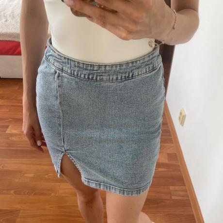 Denimová mini sukňa, new yorker,s