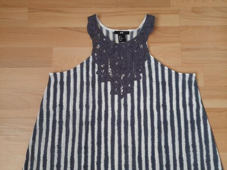 Top s čipkou, h&m,m