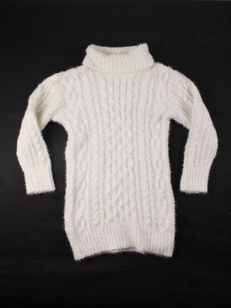 Rolákové pulóvrové šaty next veľ. 7 r., next,122