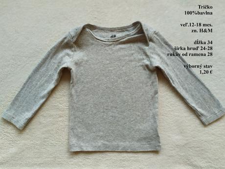 Tričko, h&m,86