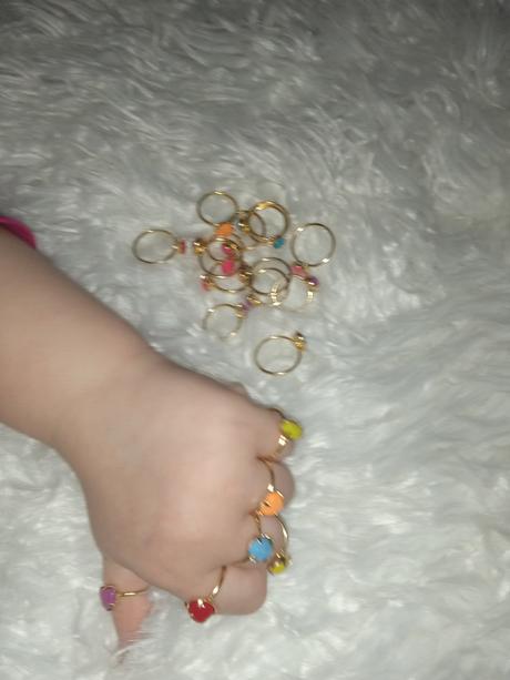 Detské prstene, rôzne,