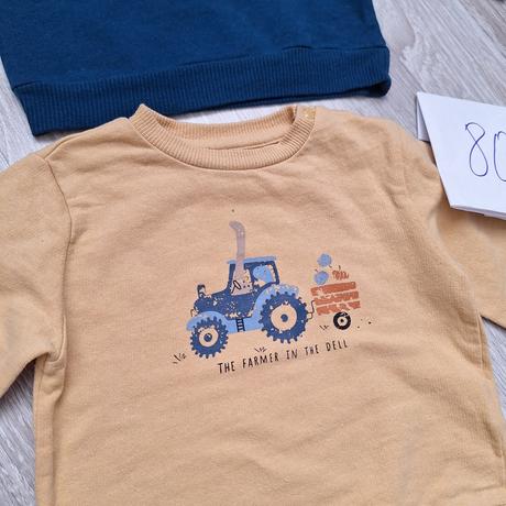 2x mikina, fox & bunny,80